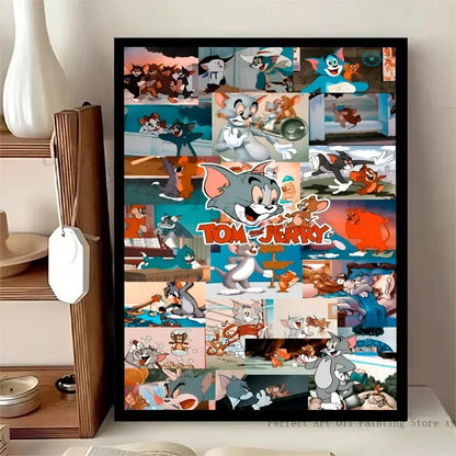 Poster met kaart van wereld of stad