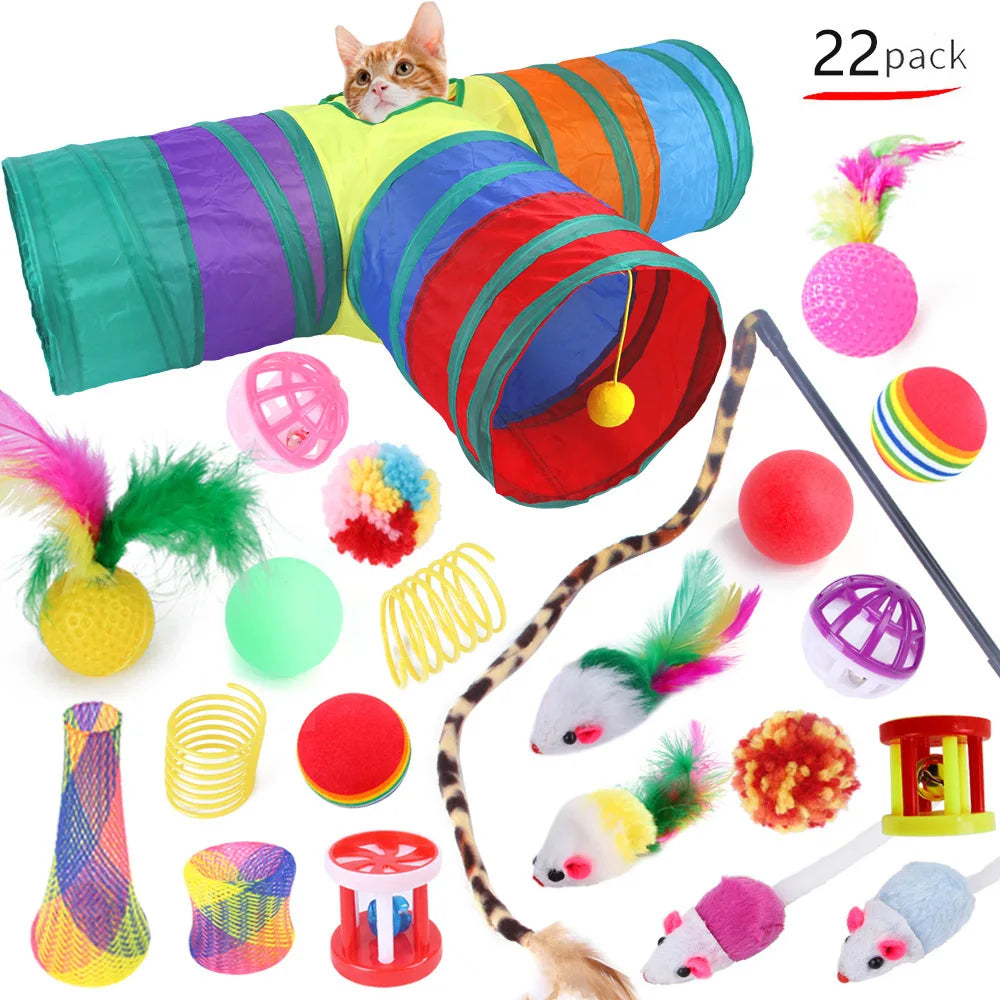 Kattenspeeltjes met elastiek – Bewegend plezier