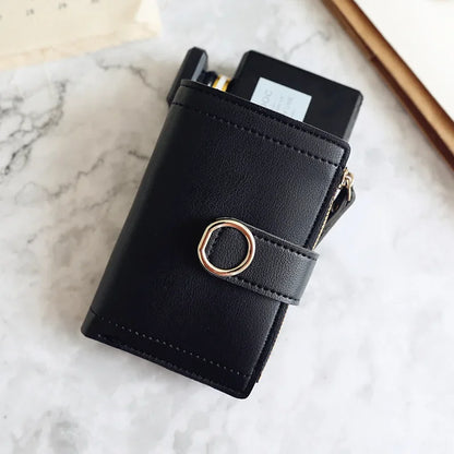 Portemonnee heren leer met contrasterende stiksels – Stoere look