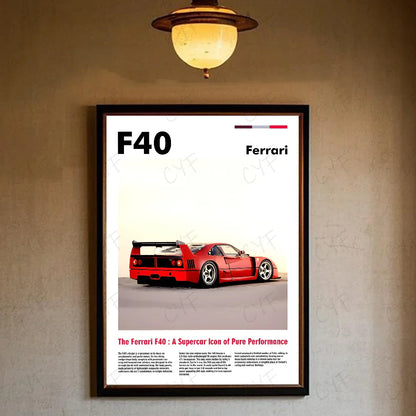 Poster met zachte penseellijnen