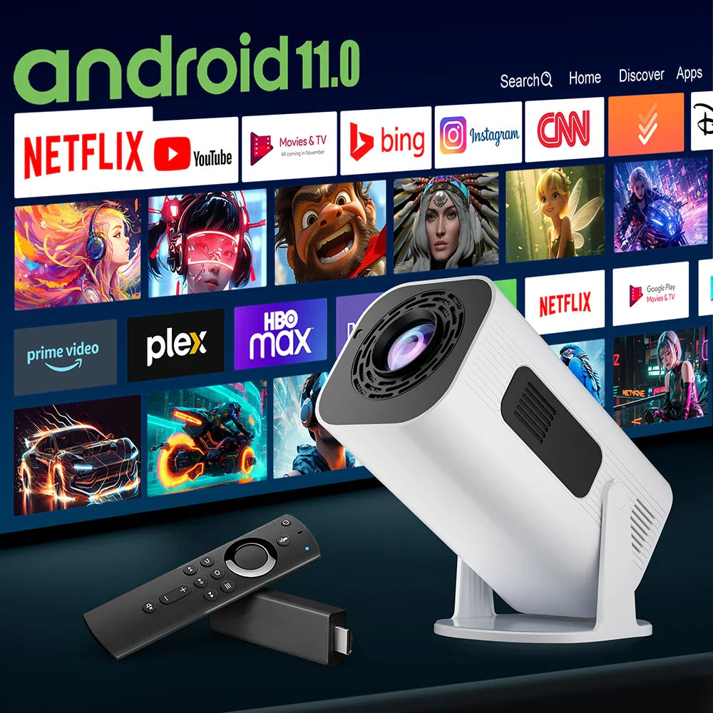 Smart projector met touch interface