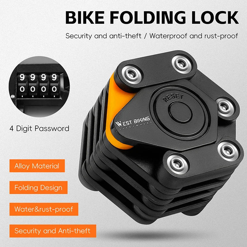 Kabelslot voor fiets met automatische sluiting – Snel vastzetten