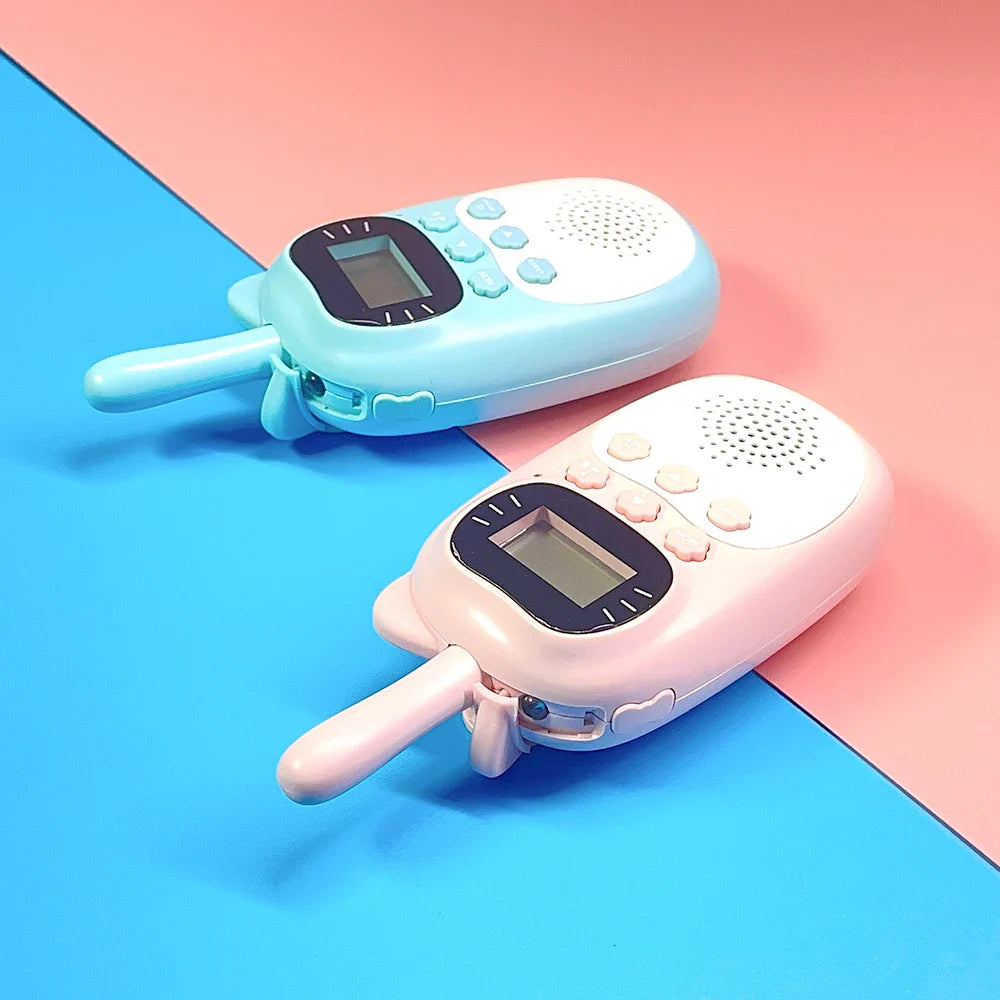 Walkie talkie met riemclip en volumeknop