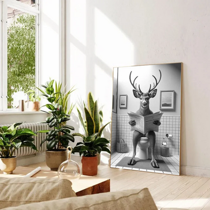 Woonkamer poster met rustgevende kleuren