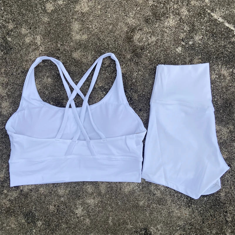 Ademende yoga top en legging set