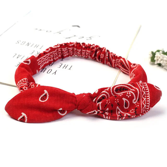 Set haarclips met moderne print