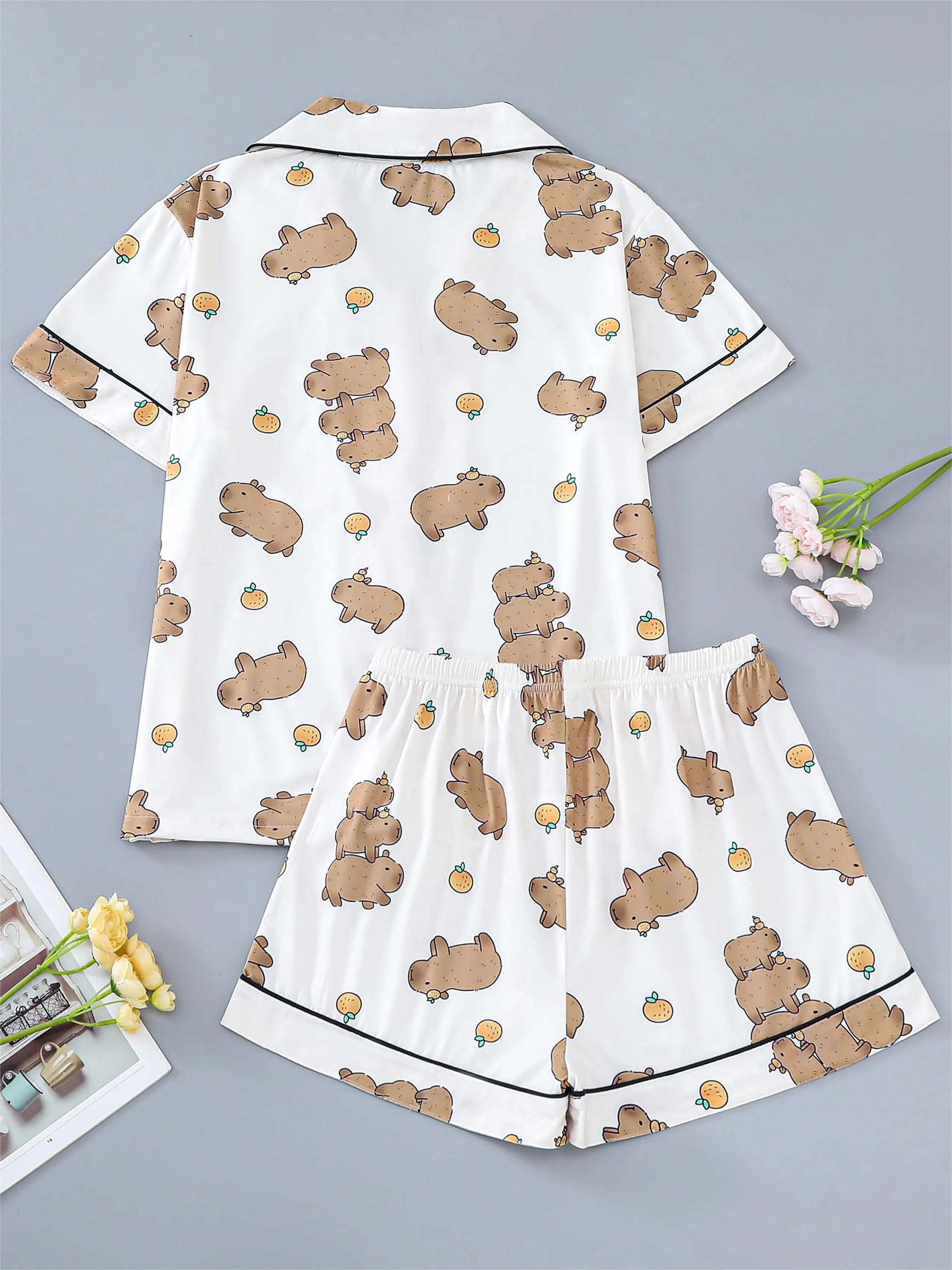 Dames pyjama winter met warme stof