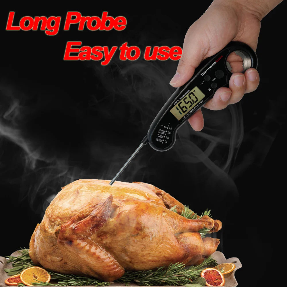 Digitale vleesthermometer met LCD-scherm