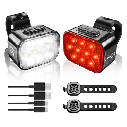 Fietslamp met focuslens voor gerichte verlichting