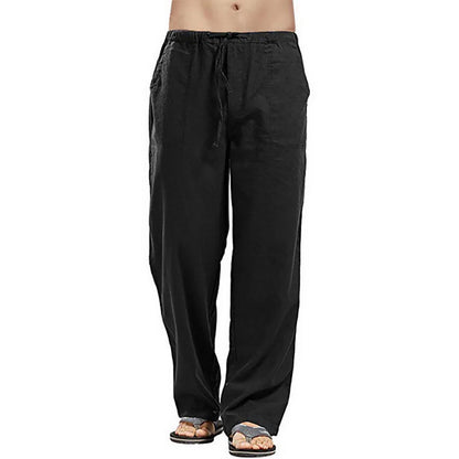 Linnen broek man in navy – Diepe kleur en stijl