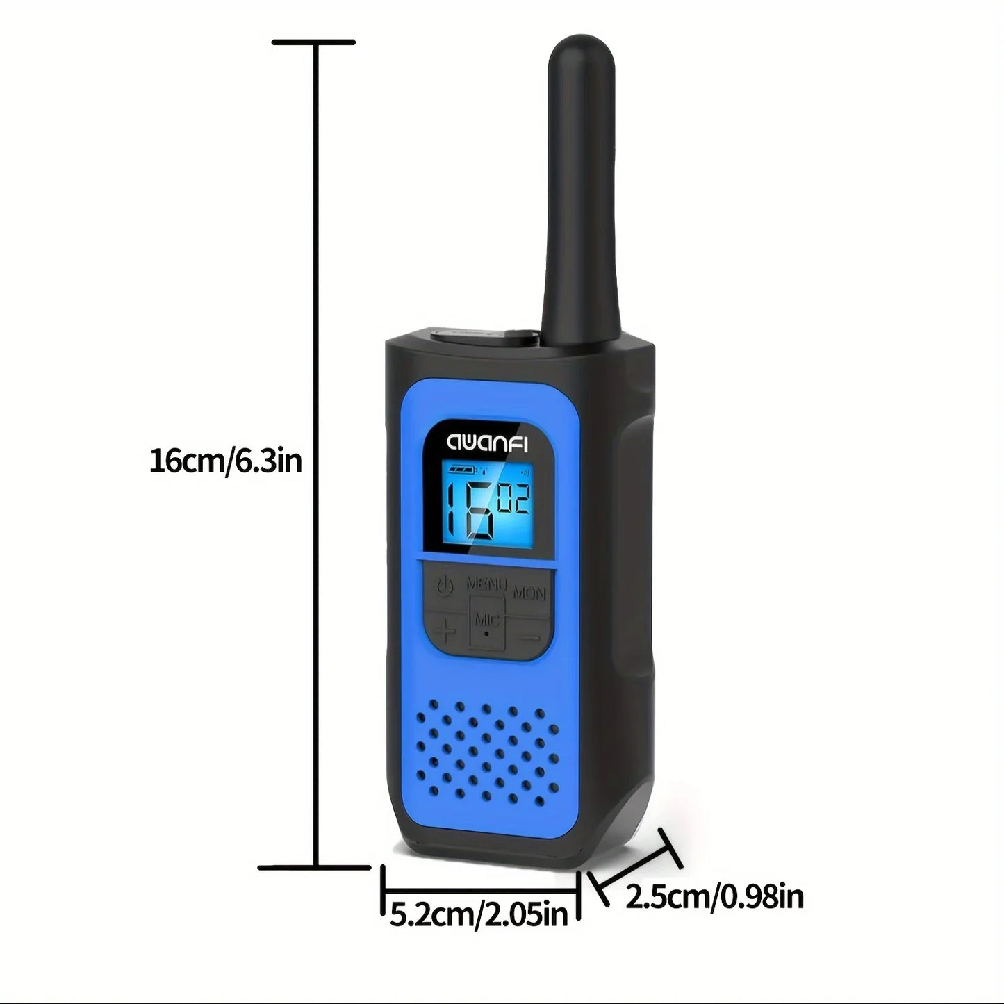 Alecto walkie talkie met headsetoptie
