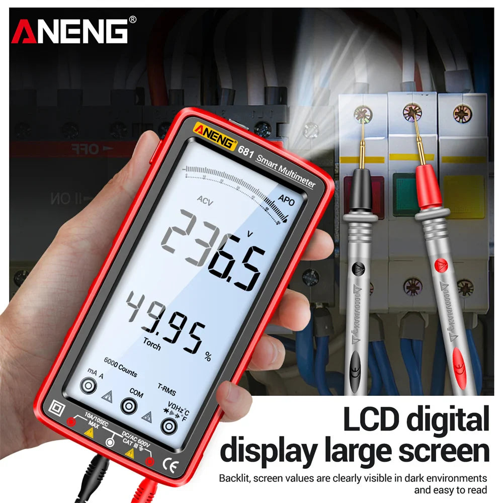Multimeter met universele aansluitingen
