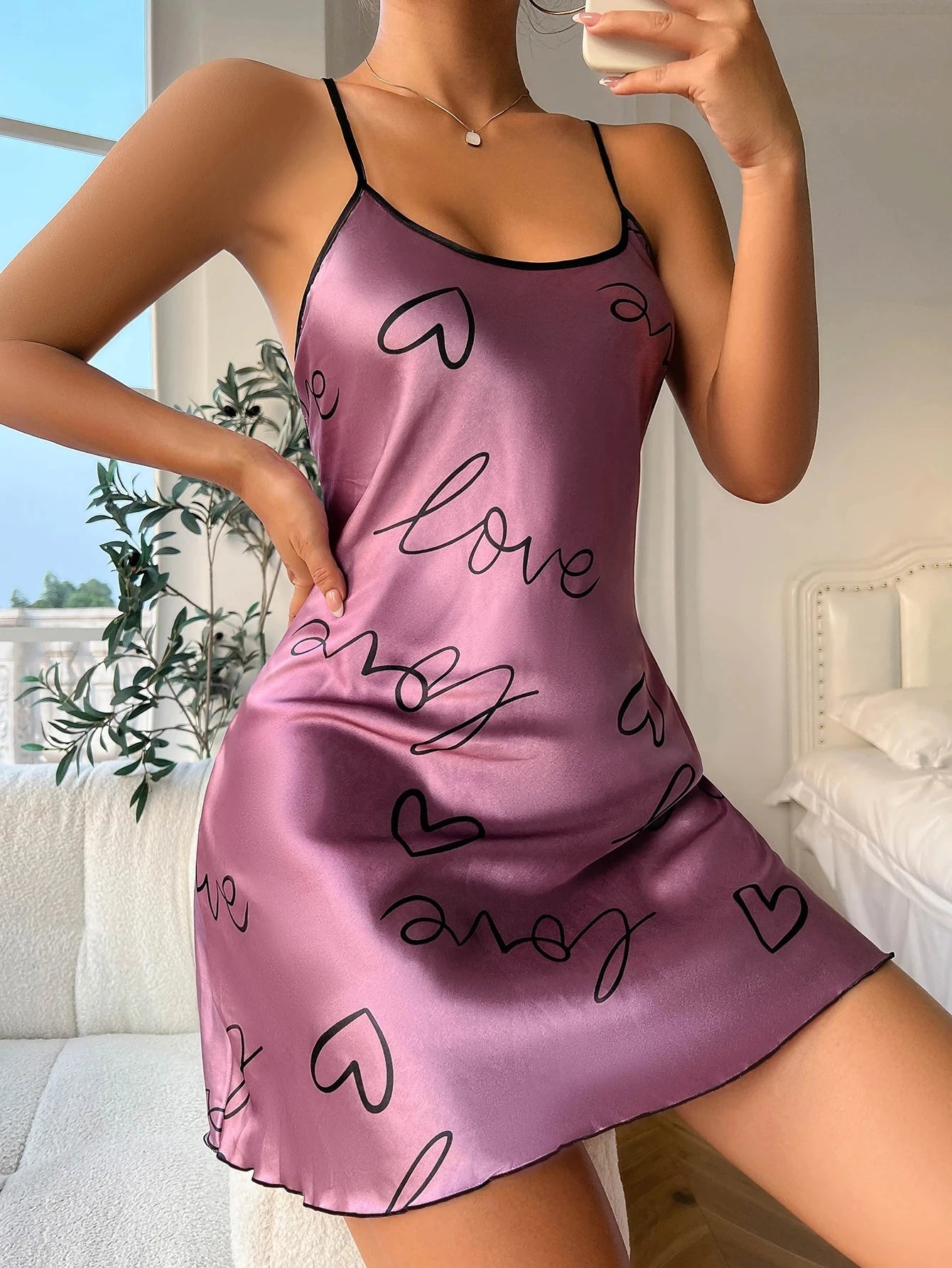 Dames pyjama katoen met ademend effect