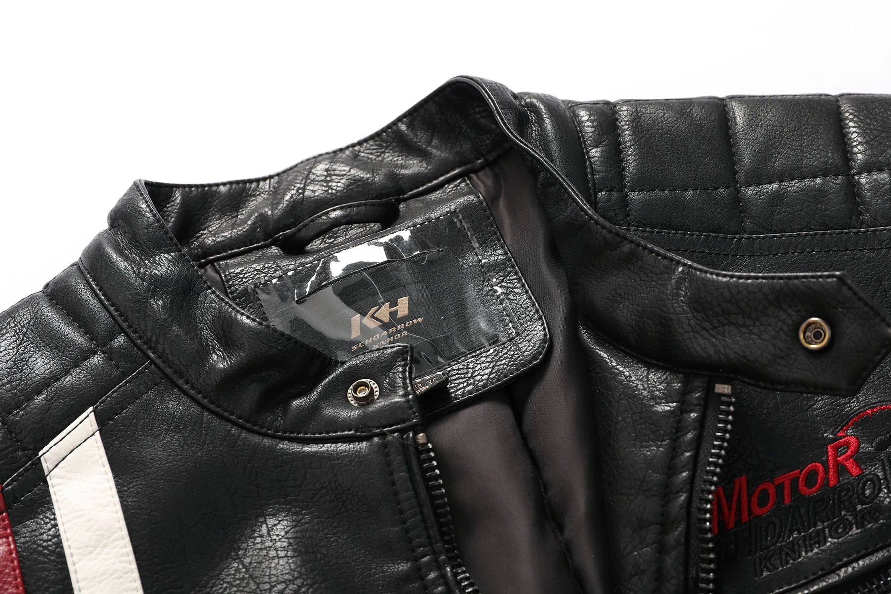 Leren jas heren met gestructureerde look – Strak en modieus