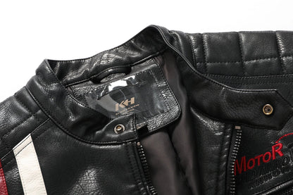 Leren jas heren met gestructureerde look – Strak en modieus
