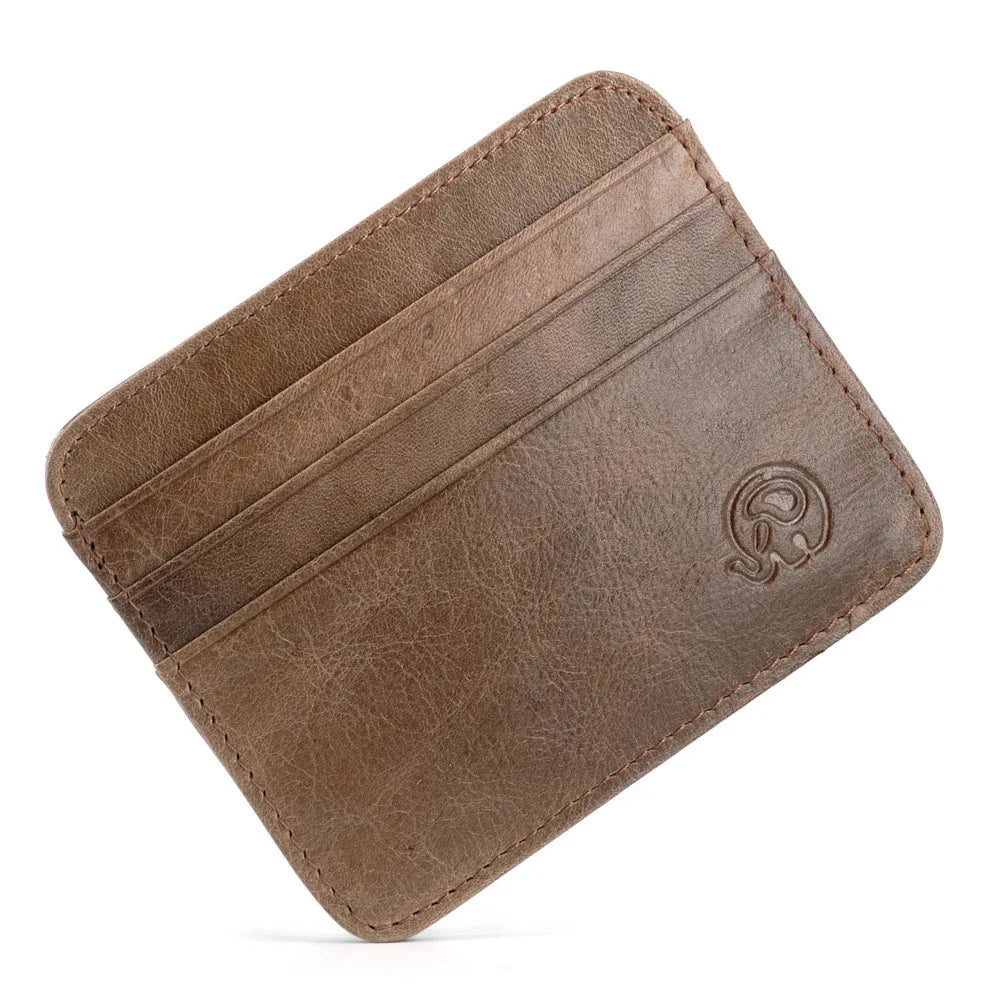 Pasjes houder heren met reliëflogo – Voor een exclusieve look