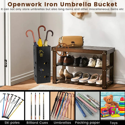 Metalen paraplu bak met matte afwerking