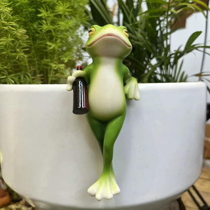 Zittend konijn als paas tuindecoratie