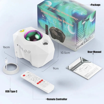 Sterrenhemel projector lamp met galactisch effect