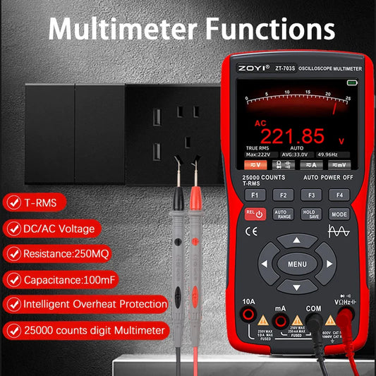 Multimeter met sterke behuizing voor intensief gebruik
