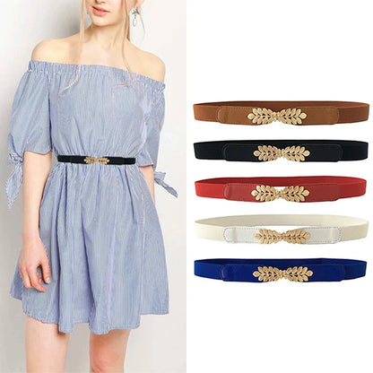 Riem dames in zacht leer met naturel look