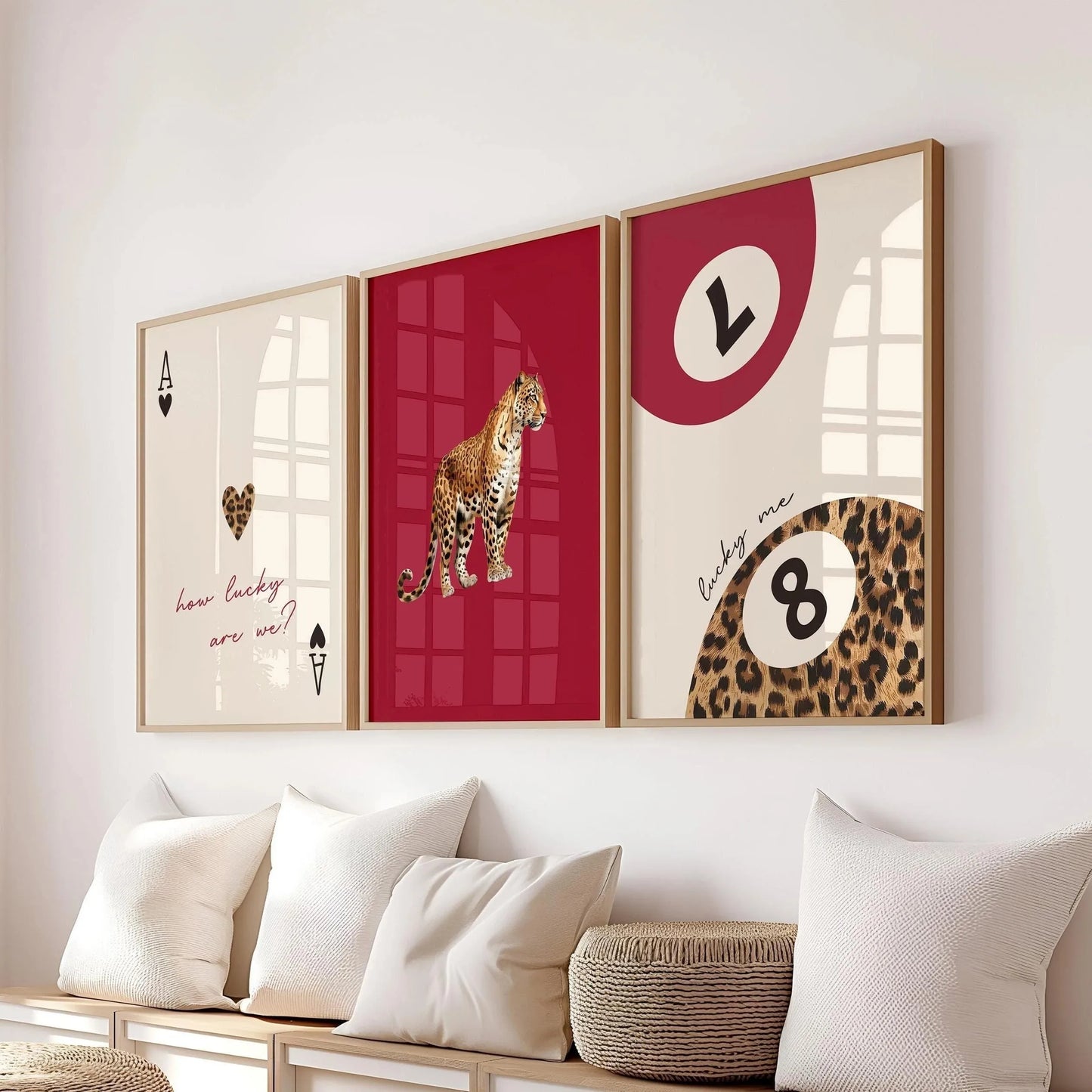 Wandposter met geometrische vormen