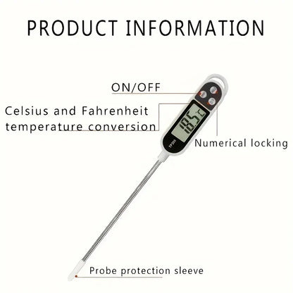 Compact vleesthermometer voor keukengerei-lade