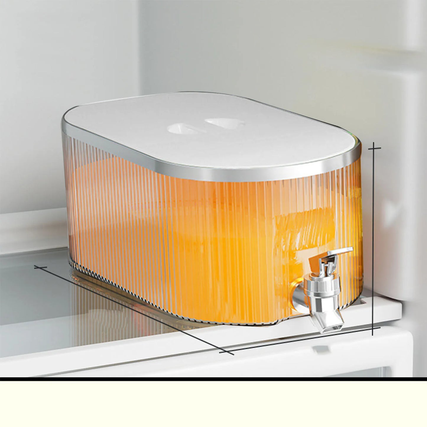 Drankdispenser met opschroefbaar deksel – Veilige afsluiting