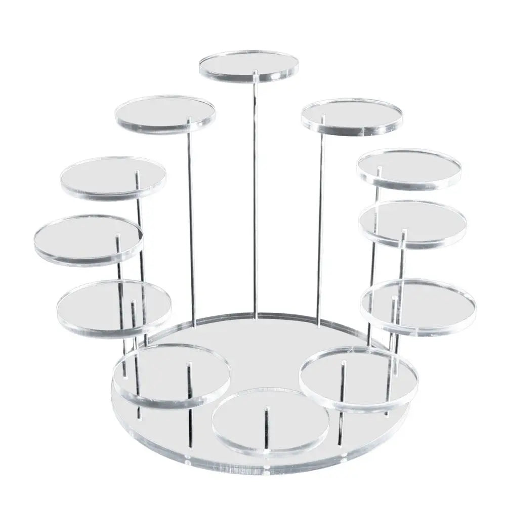 Houten sieradenhouder met uitsparingen – Voor ringen en oorbellen