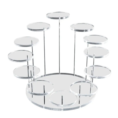 Houten sieradenhouder met uitsparingen – Voor ringen en oorbellen