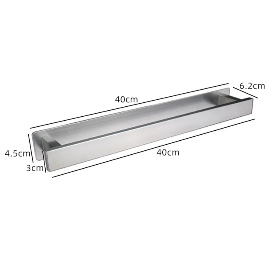 Badkamer handdoekenrek met spiegelframe – 2-in-1 oplossing