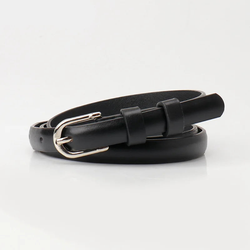 Smalle riem in lak met speelse glans