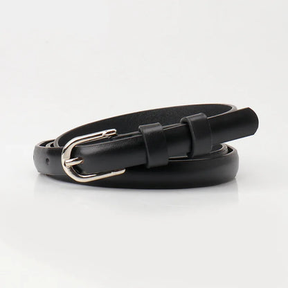 Smalle riem in lak met speelse glans