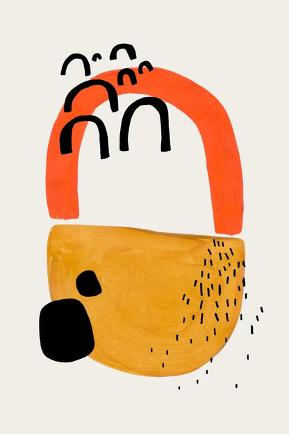 Poster in zachte pastelkleuren