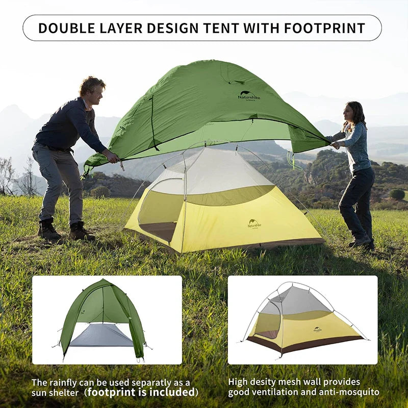 Decathlon pop up tent met luchtgaten – Goed geventileerd