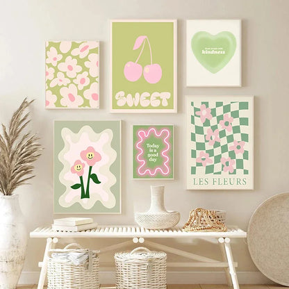 Poster met bloemen – Romantisch en zacht