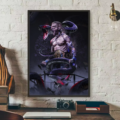 Poster in beige en zandtinten