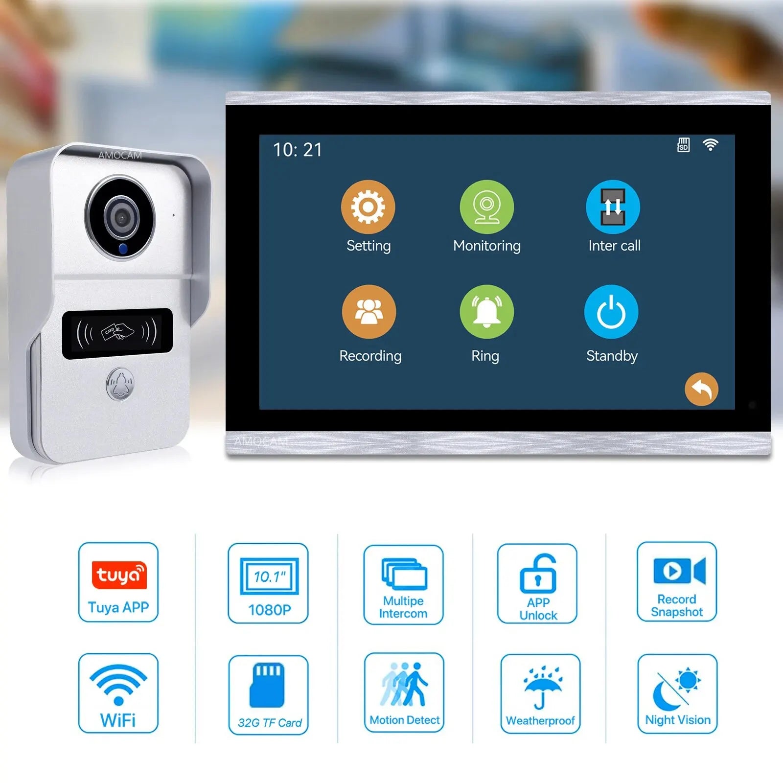 Deurbel met scherm en videoverbinding – Geen telefoon nodig