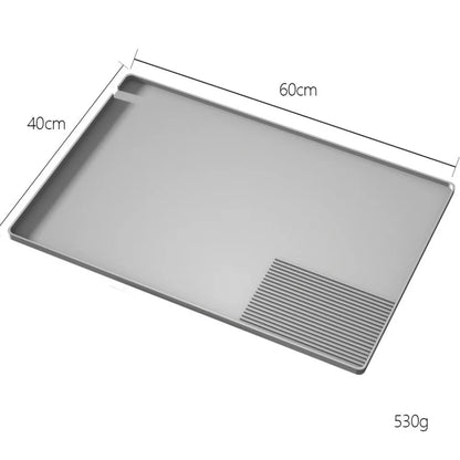 Borosilicaat glazen koffiemok met accessoire vakje
