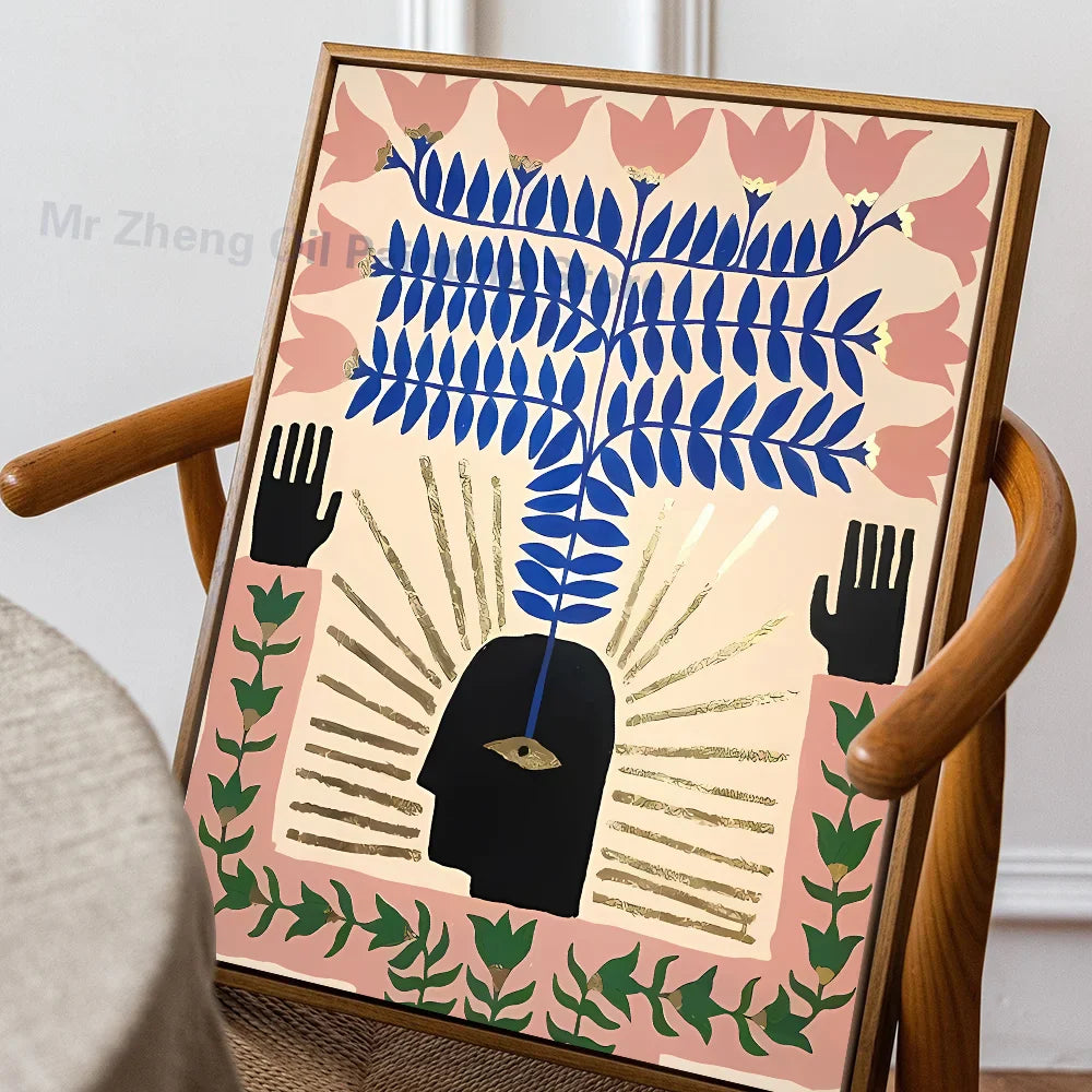 Poster in zachte pastelkleuren