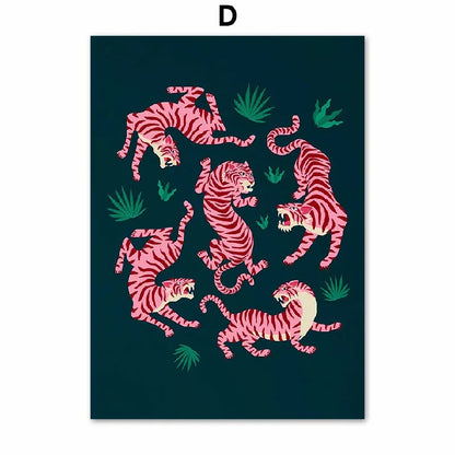 Wandposter met geometrische vormen