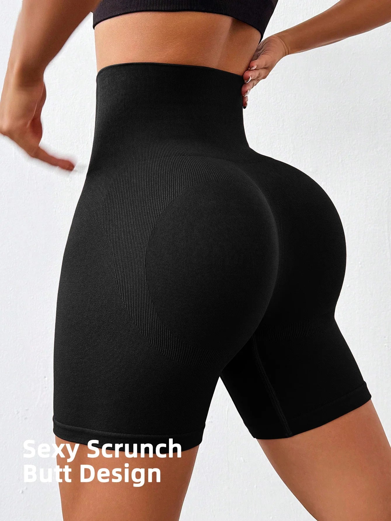 Stretch yoga outfit in neutrale kleuren