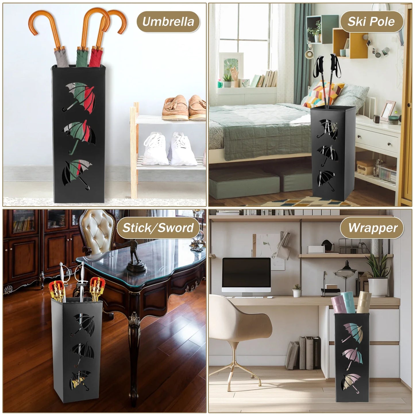 Compacte paraplu bak met lekbak