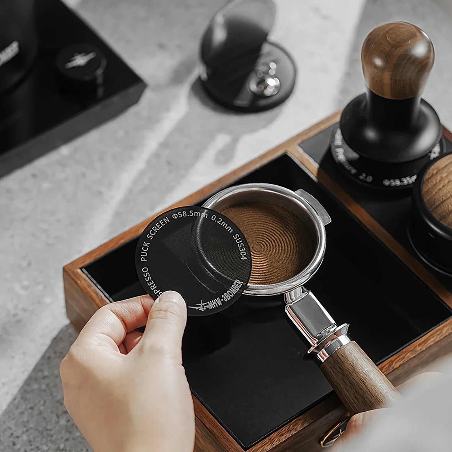 Koffie accessoires met precisieschaal en timer