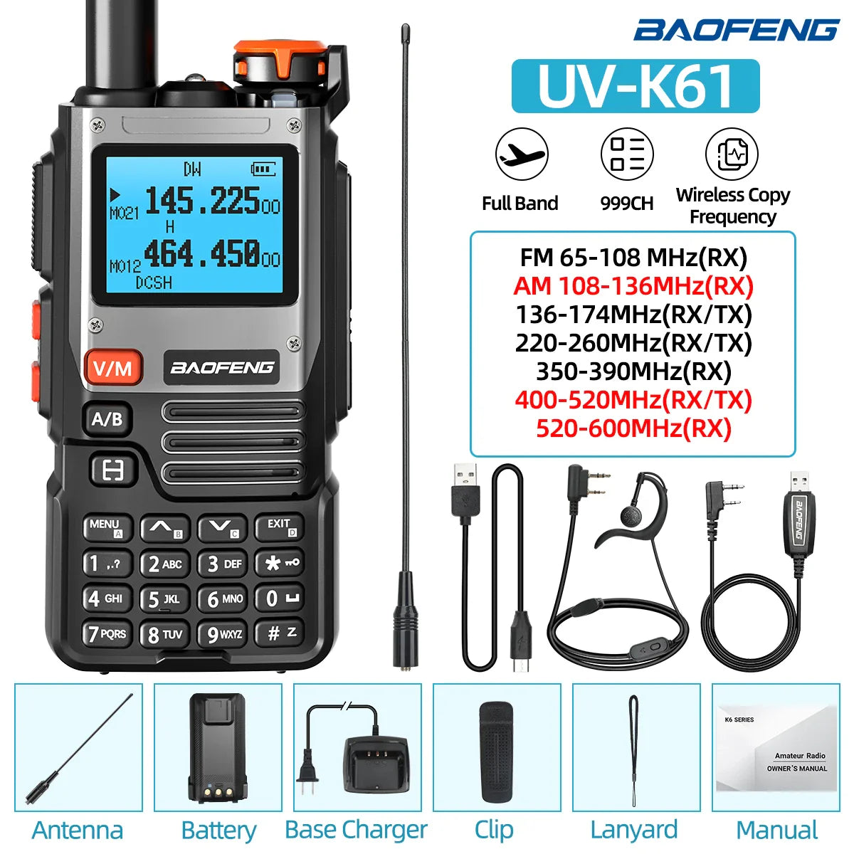 Professionele walkie talkie met hoge ontvangstkwaliteit