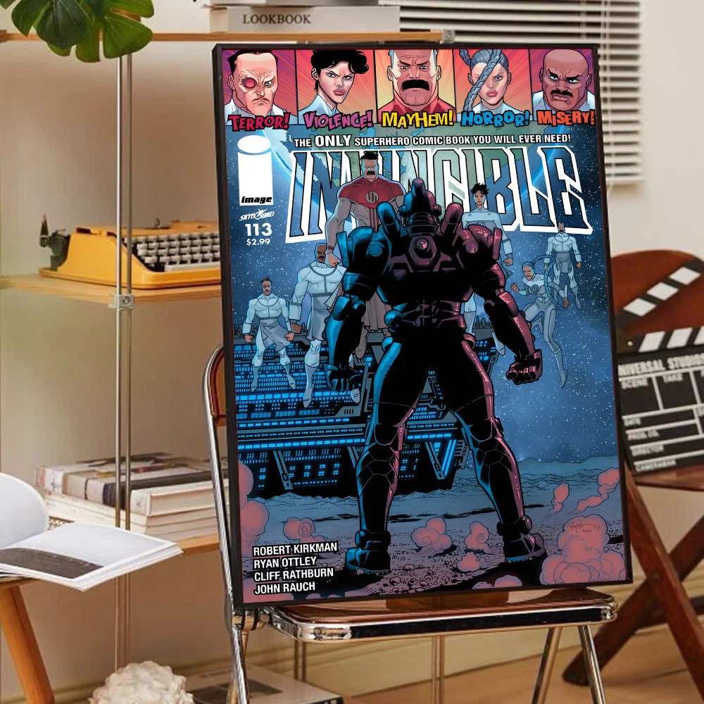 Wandposter met bloemen in vaas