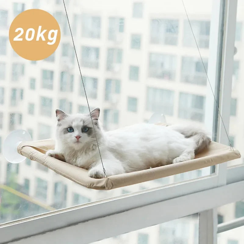 Kattenpaal met ingebouwd mandje – Slaap- en speelplek in één