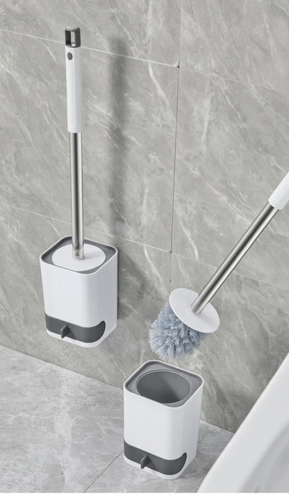 Toiletborstel met verwisselbare siliconen kop – Hygiënisch voordeel