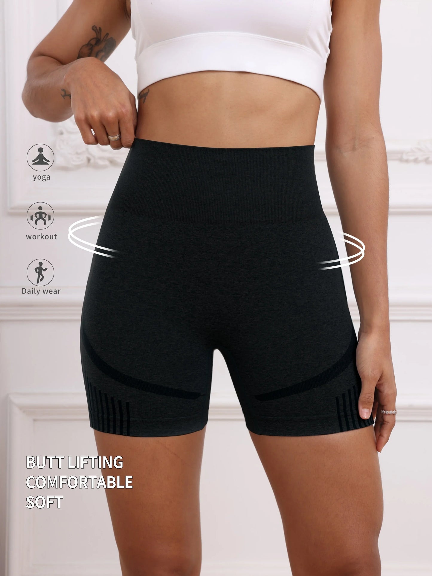 Zachte yoga kleding met hoge taille legging
