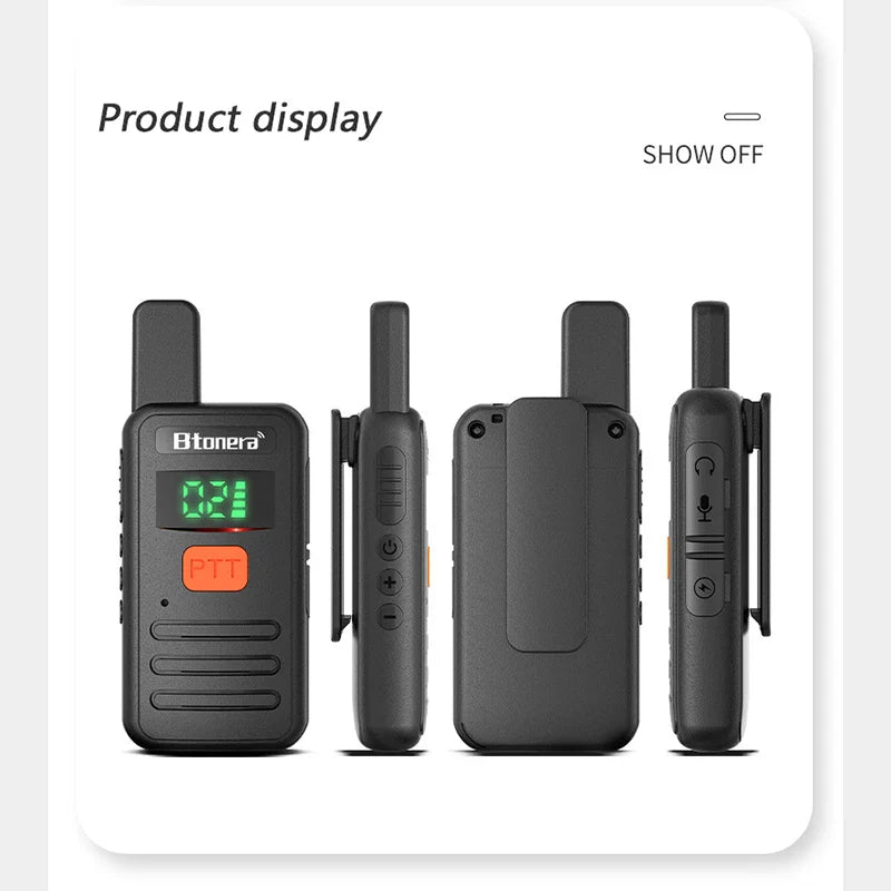 Walkie talkie Intertoys met rubberen behuizing